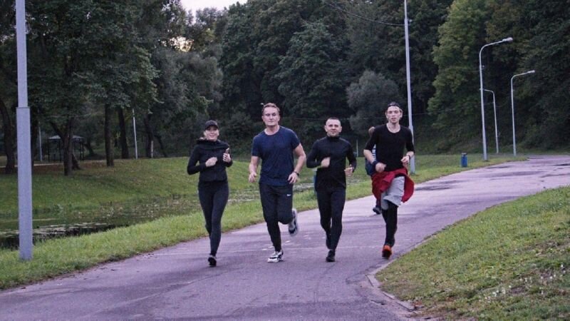 Бег в команде «Sun Run Vitebsk». Фото прислал Сергей Луцко