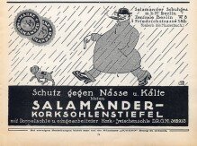 Реклама крема для обуви Salamander, 1914 год (фото: top20brands.ru)