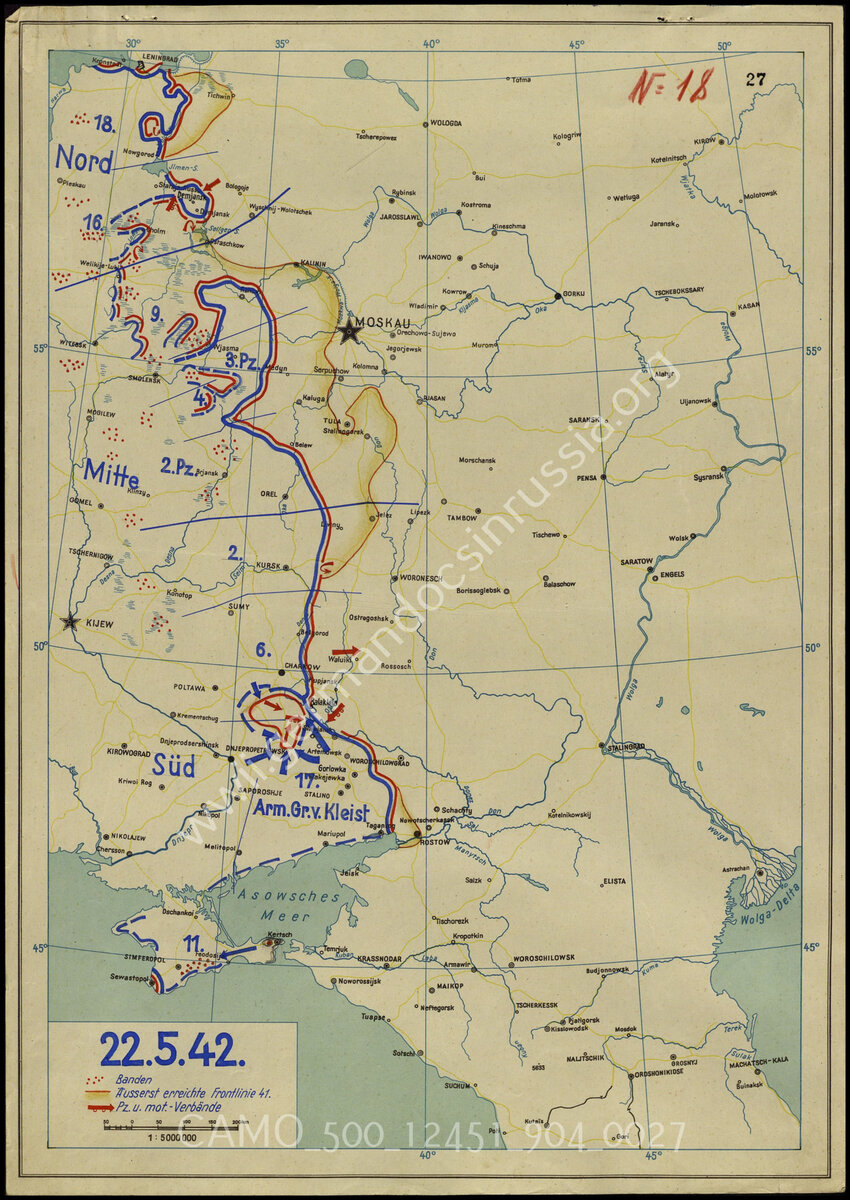 Наглядная история Великой Отечественной в трофейных картах 1942 года. |  Молодость в сапогах | Дзен