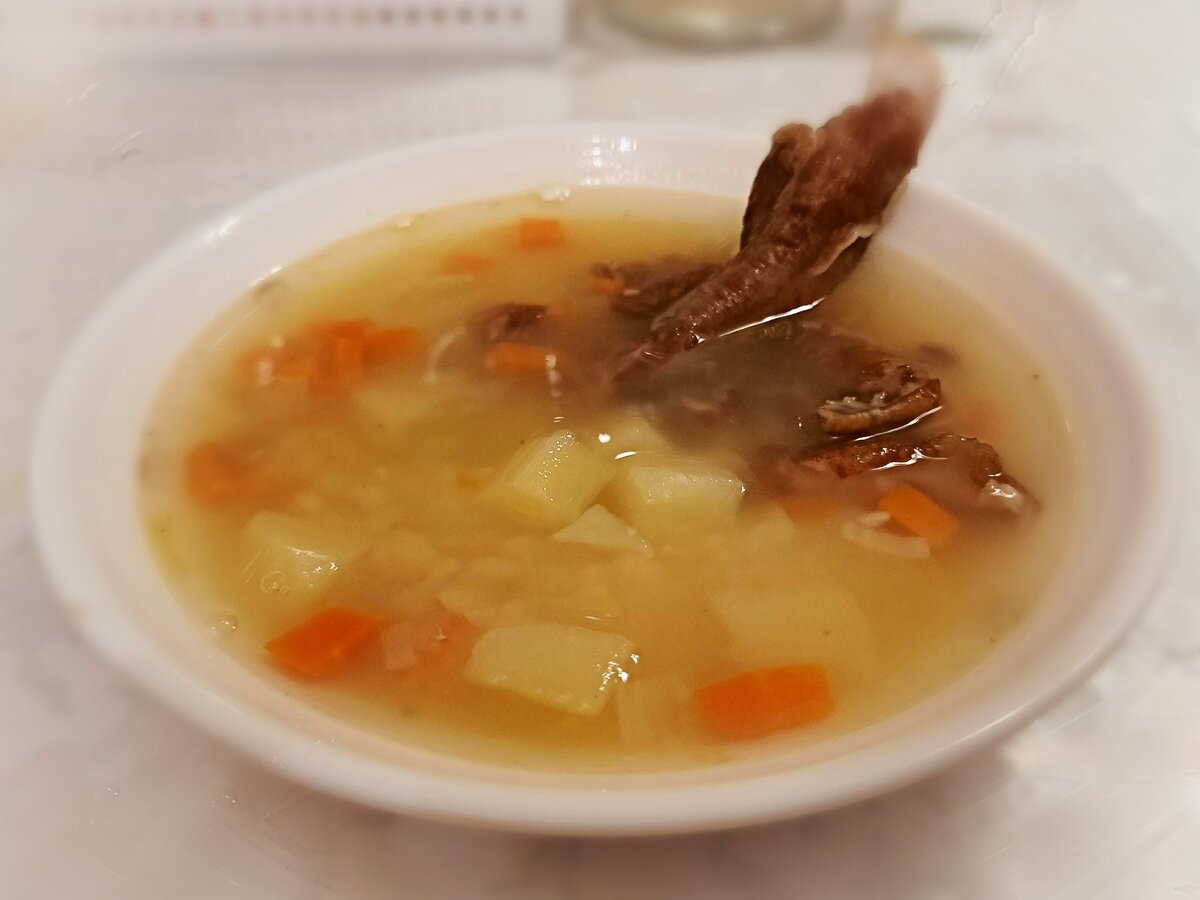 Гороховый суп с копченостями – рецепт с фото