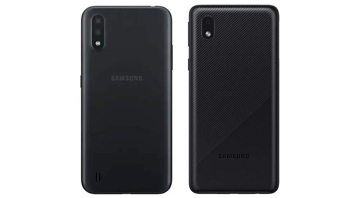 слева Samsung Galaxy A01, справа Samsung Galaxy A01 Core