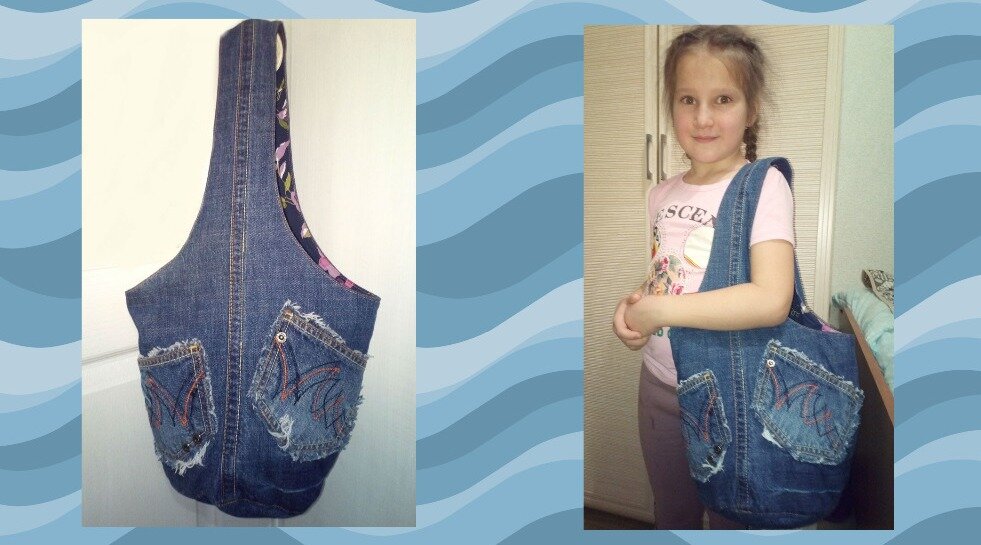 Выкройка сумок из джинсы, пошаговые инструкции с оригинальными фотографиями