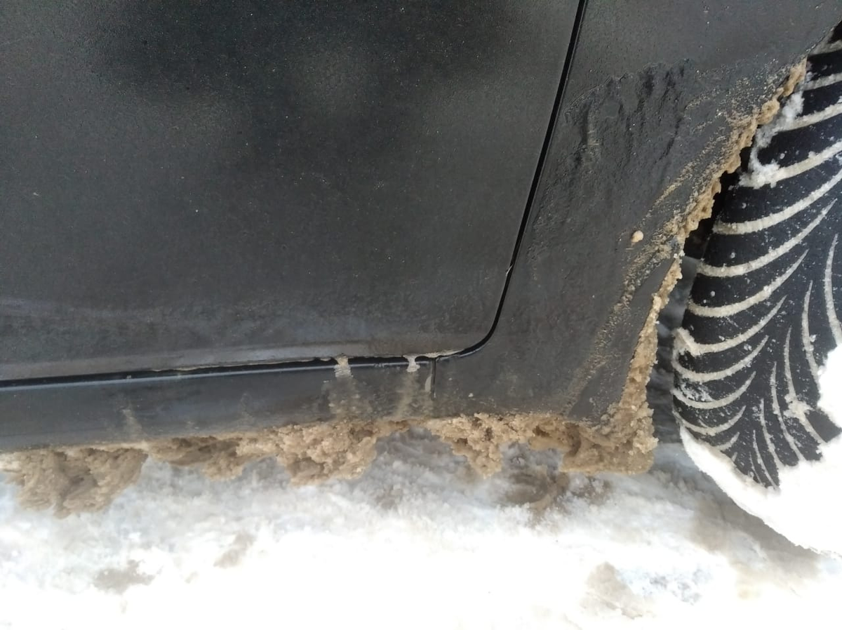 Прокатился после мойки .... мытьё бесполезно зимушкой