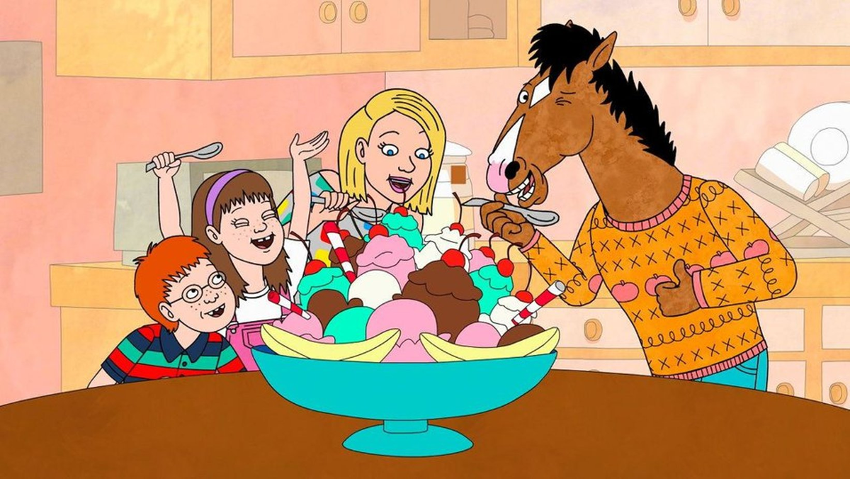 кадр из ТВ шоу, который сделал коня БоДжека таким знаменитым