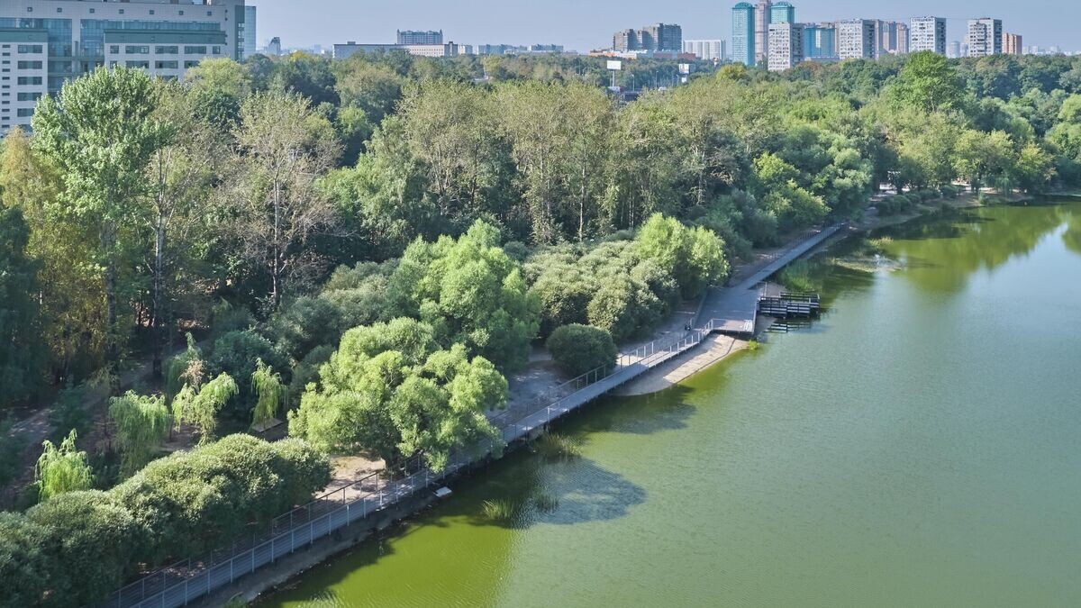    Обновление набережных у Иваньковских прудов в московском Покровском-Стрешневе© Департамент капремонта Москвы