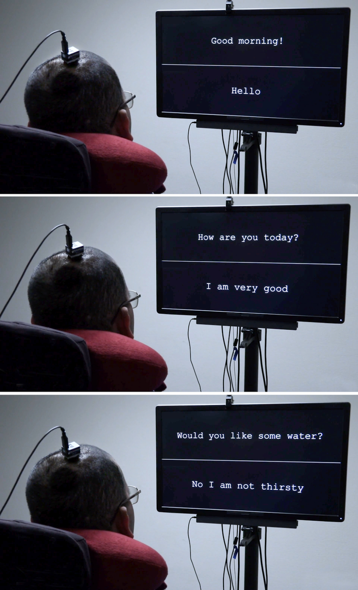 Первая версия интерфейса мозг-компьютер давала волонтеру словарный запас из 50 практических слов