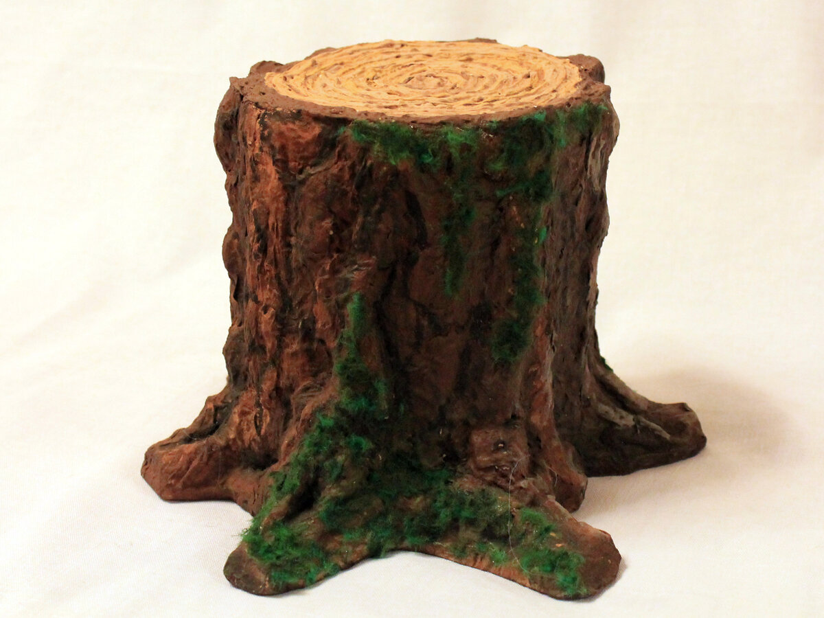 пень из картона