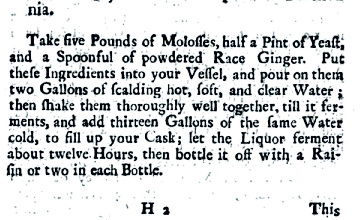 Оригинальный рецепт пива 1737 года.