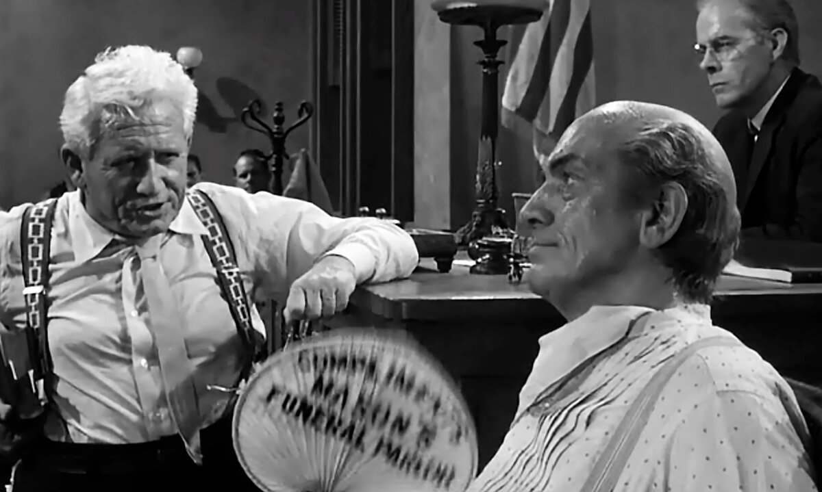 1960 г., Stanley Kramer Productions. Историческая драма.
Режиссер Стэнли Крамер
Сценарий Недрик Янг (Недрик Янг), Харольд Джейкоб Смит, Джером Лоуренс.
Продюсер Стэнли Крамер
Оператор Эрнест Ласло. Композитор  Эрнест Голд.
В главных ролях:  Спенсер Трэйси, Фредрик Марч, Джин Келли, Дик Йорк.
