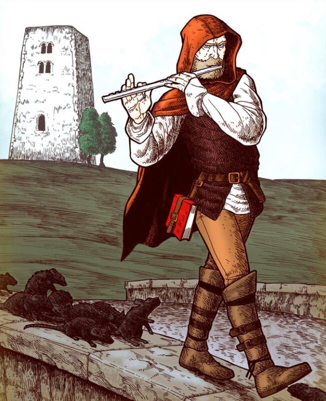 Крысолов из гамельна братья гримм. Гамельнский дудочник. Дудочник фэнтези арт. Гамельнский флейтист. Гамельнский крысолов арт.