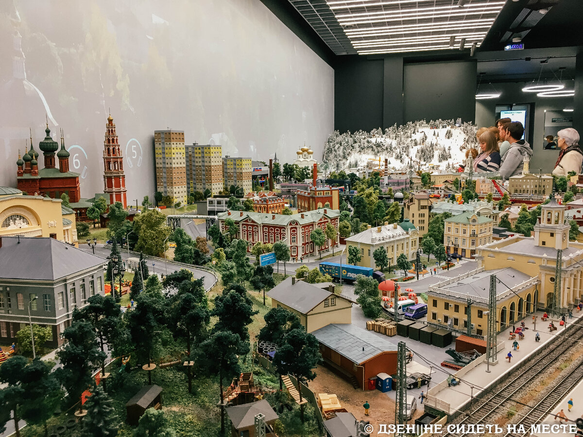 Небольшой кусок макета Золотого Кольца в Ярославле