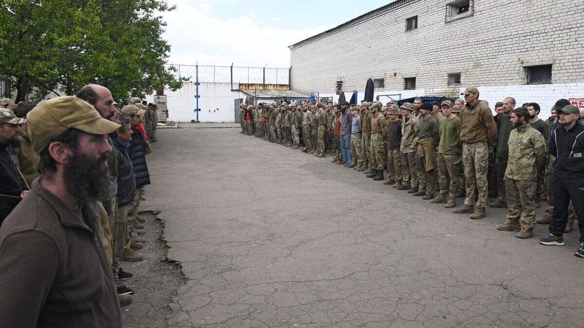    Украинские военнопленные в исправительном учреждении ДНР© РИА Новости / Константин Михальчевский