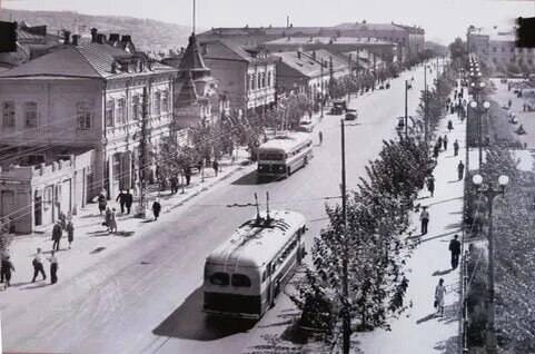 Улица Ленина (ныне - Московская), Саратов. 1953-1958 гг.