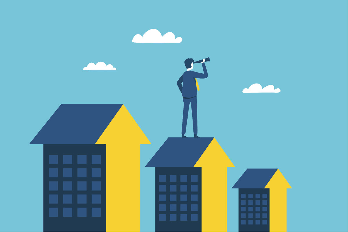 Наглядная иллюстрация роста доходов от недвижимости.