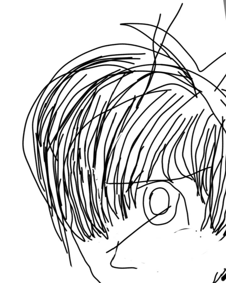 Он хотел изобразить образ вампирши, пытаясь красиво нарисовать её контур....