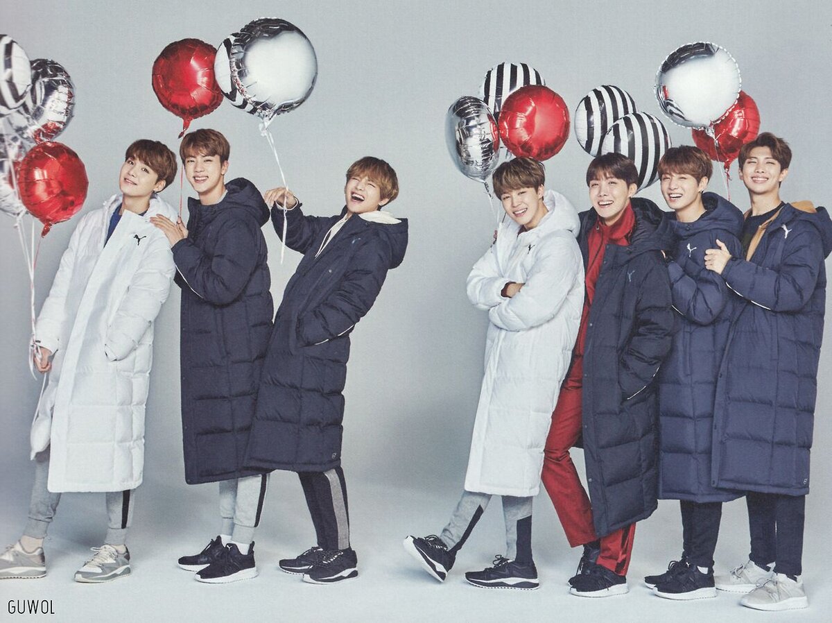 <b>BTS</b>&apos;re in puffer jackets. 