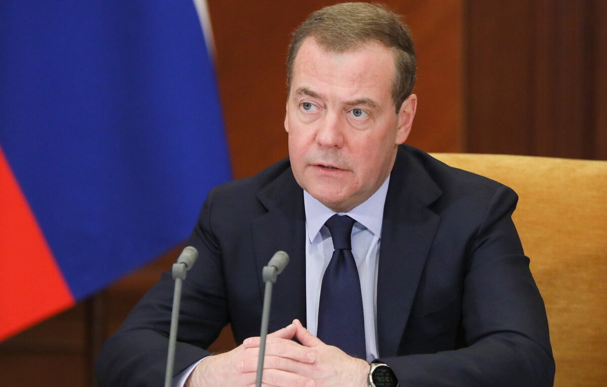    Заместитель председателя Совета безопасности РФ Дмитрий Медведев  Екатерина Штукина/POOL/ТАСС