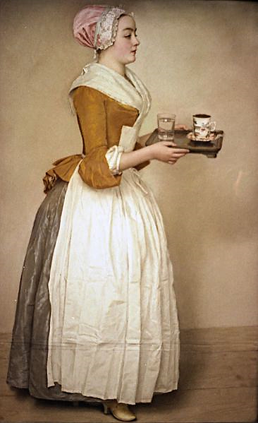 "Шоколадница"  Дрезденская галерея 1743 по 1745 год