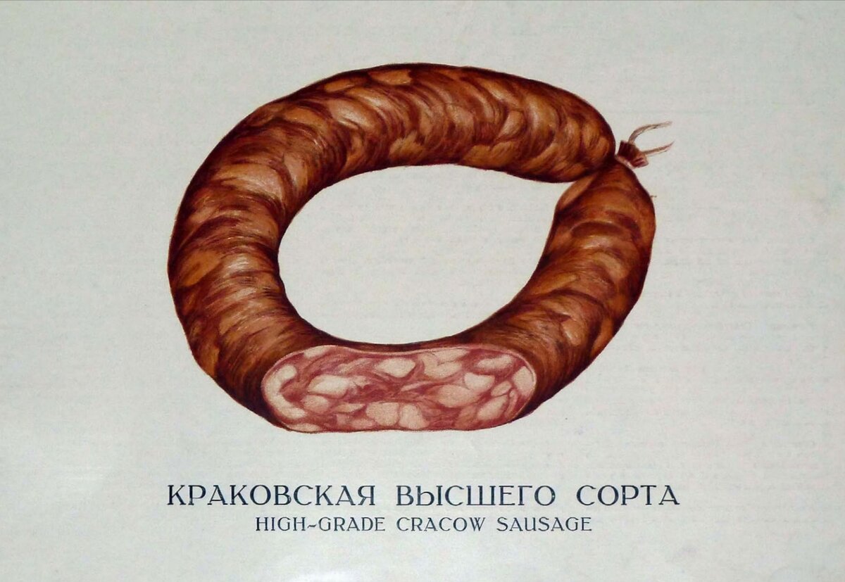 Краковская колбаса СССР 1938 года