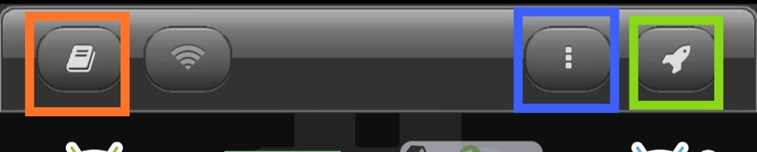 Красным выделено меню туториалов, синим - меню "дополнительно", о нём позже, зелёным - меню с порой полезными примерами.