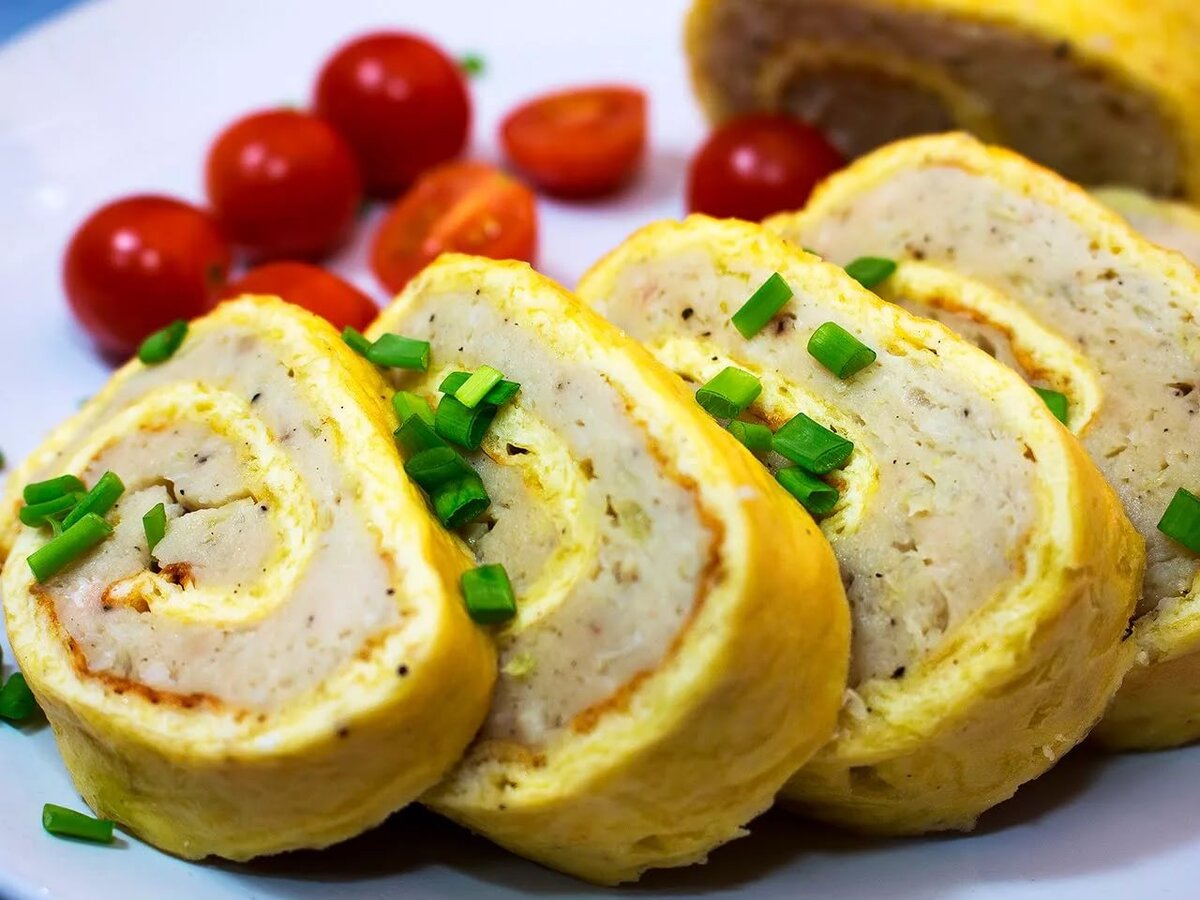 Сочный куриный рулет
