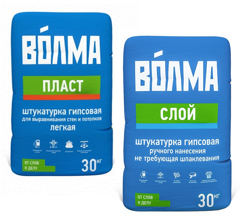 Штукатурка ВОЛМА Слой 30кг