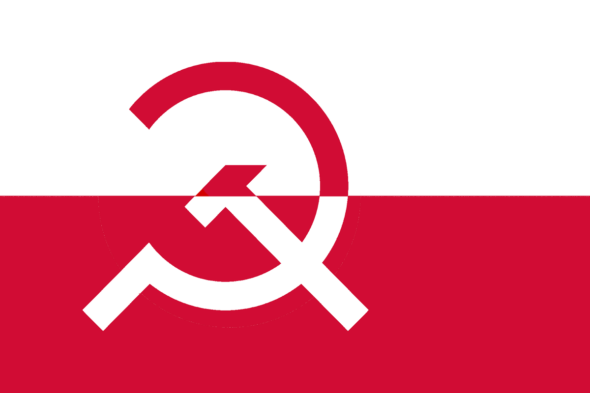 Alternative flags. Альтернативный флаг Польши Коммунистической. Флаг Гренландии при коммунизме. Флаг Гренландии фашистской. Альтернативный флаг Гренландии коммунизм