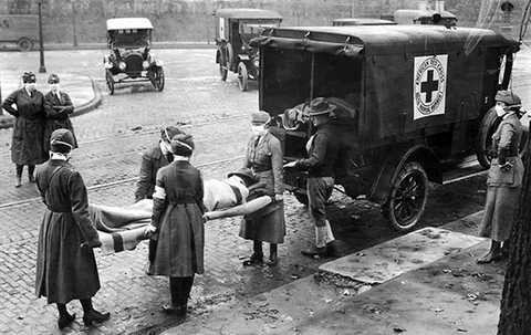 Карета скорой помощи Испания 1919 год