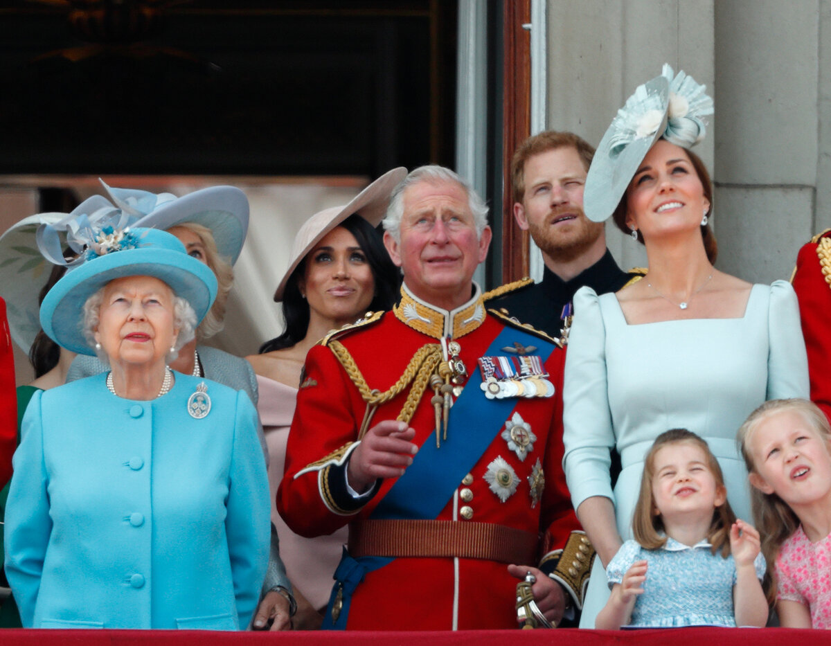 Королевская семья на Trooping the colour 2018