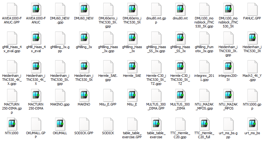 Библиотека постпроцессоров для SolidCAM: файлы постпроцессоров и описания станков