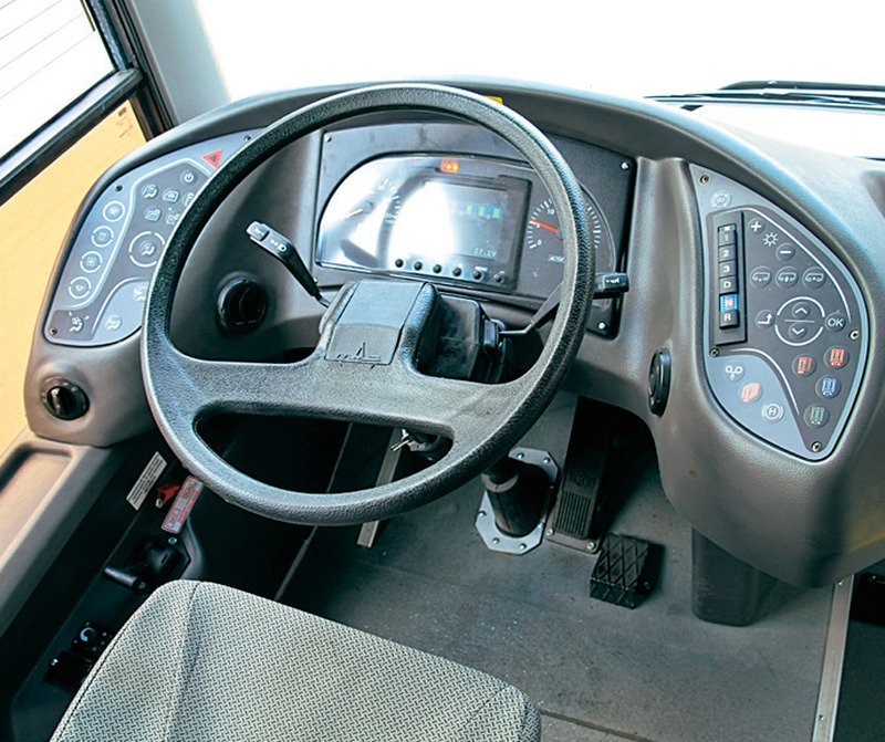 Кабина водителя.