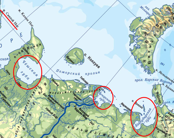 Заливыу Баренцево моря на карте. Граница Баренцева моря и белого моря. Заливы Баренцева моря на карте. Крупнейшие заливы Баренцева моря на карте.
