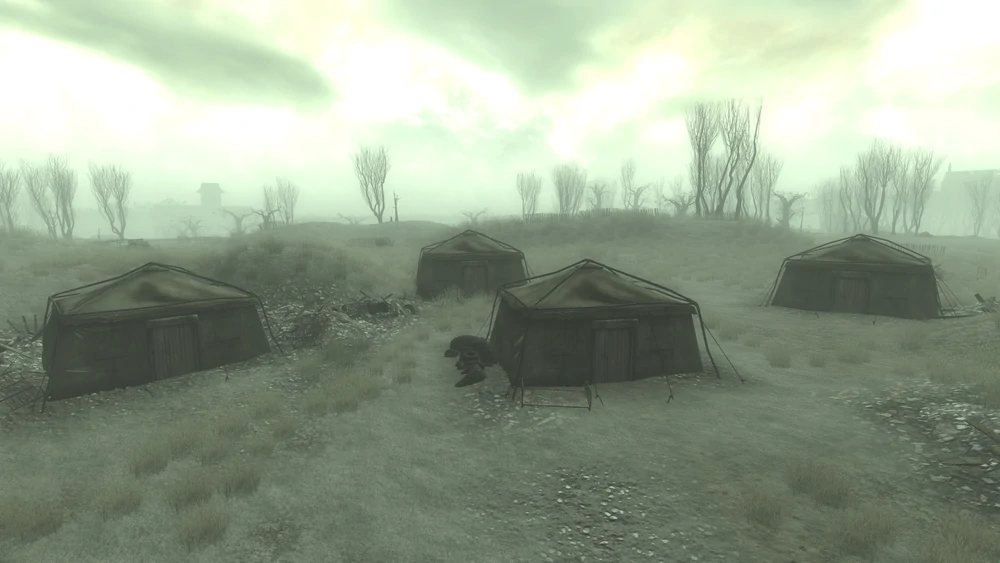 Пункт оказания помощи при бедствиях, где игрок и должен был найти эту листовку, открывающую глаза на прошлое