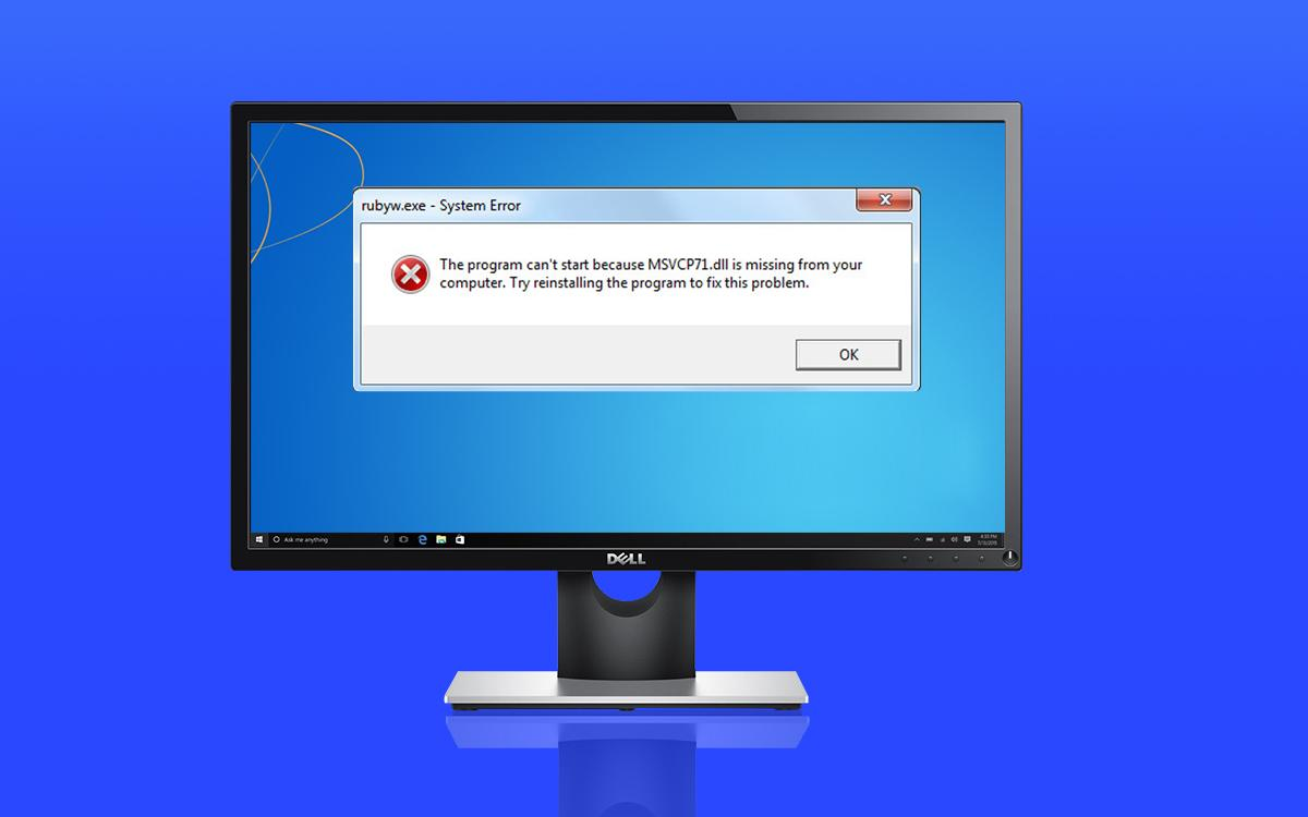 Отсутствует файл. Msvcp71. Компьютере отсутствует dll. На отсутствует на компьютере. Программа msvcp71.