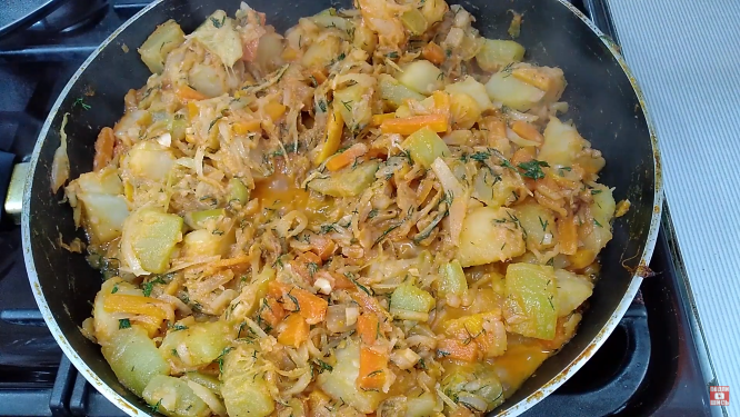 Рассказываю, как приготовить очень простое и вкусное овощное рагу