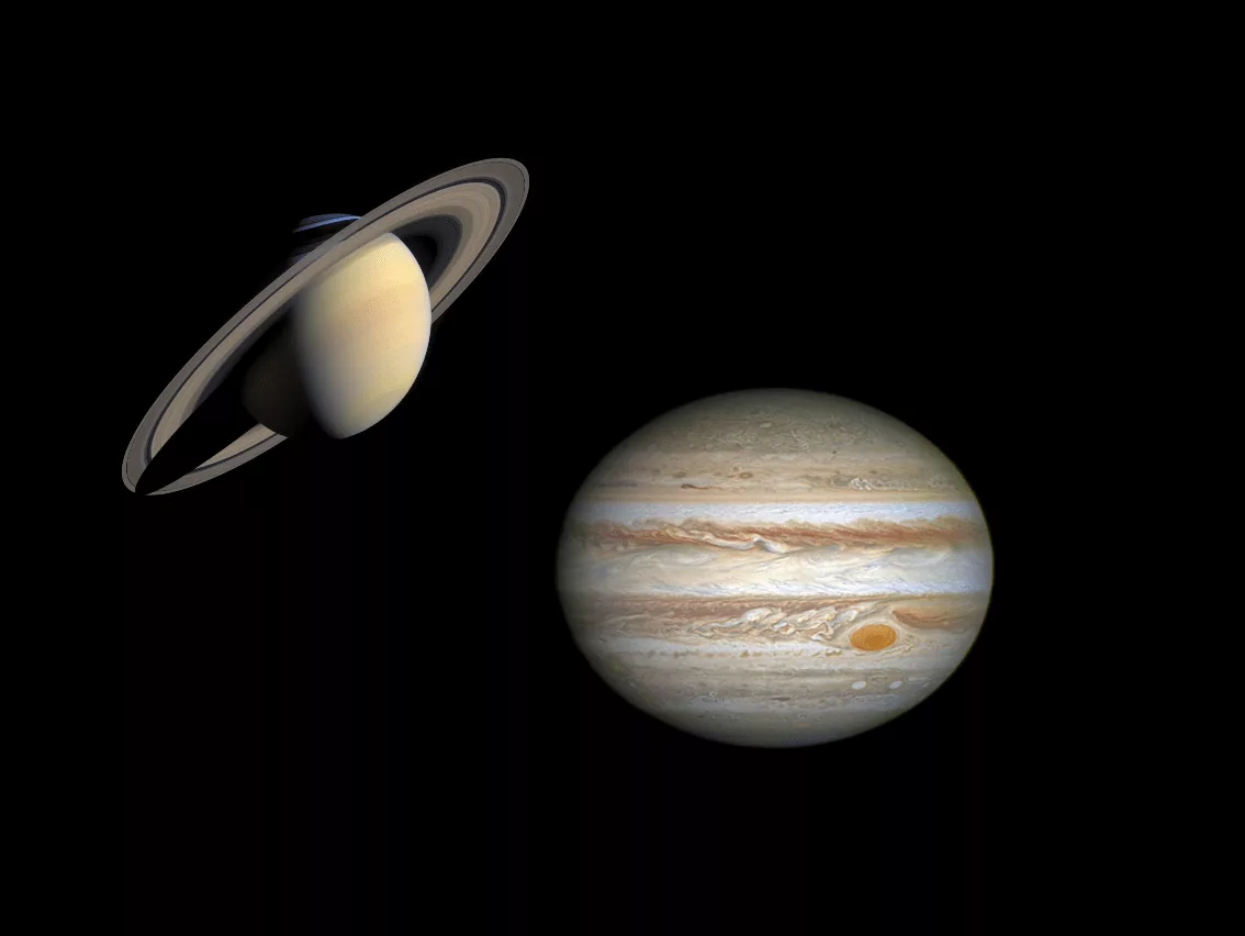Вчера Юпитер сблизился с Сатурном! Кадры из Англии!