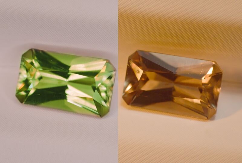 Султанит имеет разнообразную палитру оттенков