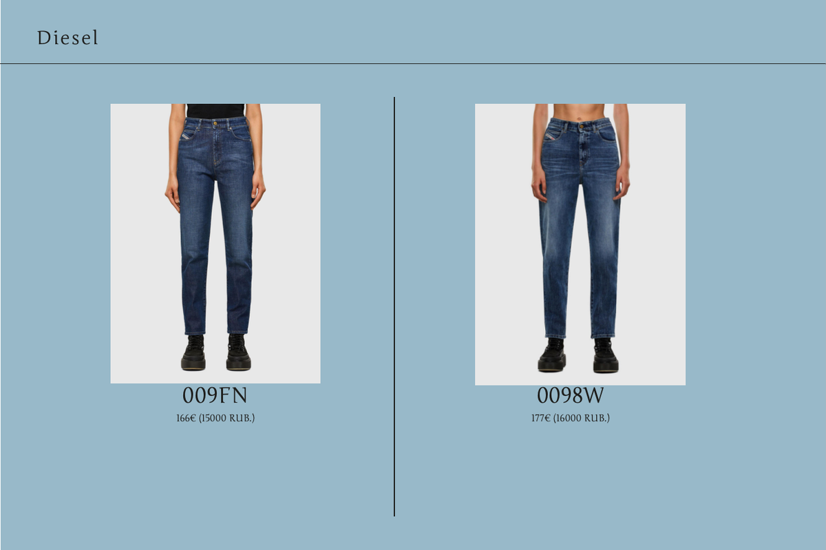 https://ru.diesel.com/en/straight/d-eiselle-009fn/00SMNI009FN.html https://ru.diesel.com/en/straight/d-eiselle-0098w/00SMNI0098W.html