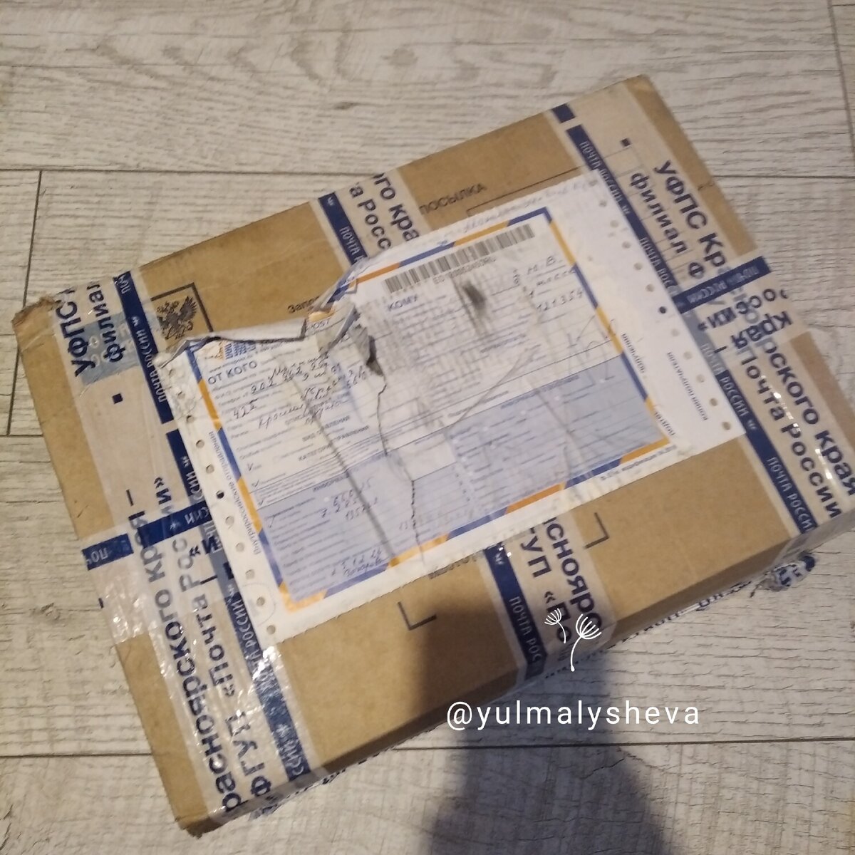 Посылку проверила на почте - ожидала получить тухлятину, но - чудо - ничего не испортилось 