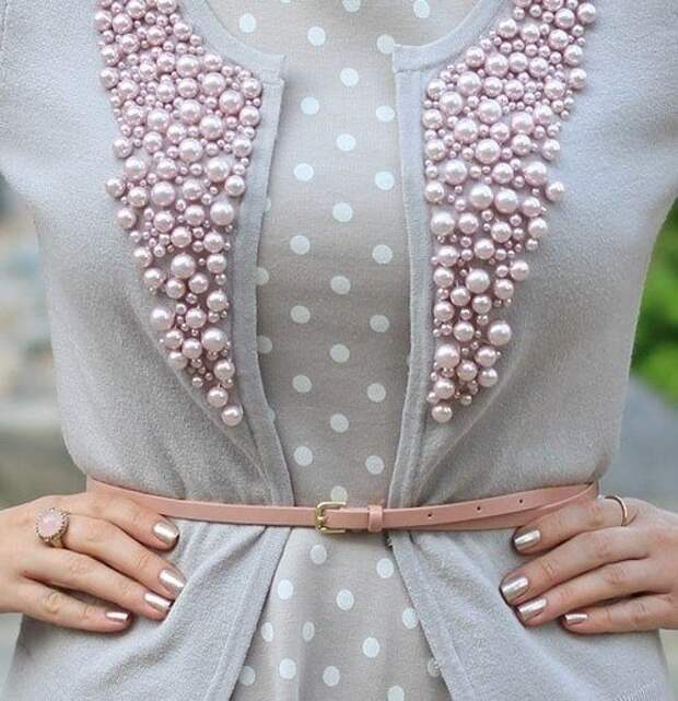 Пояс из жемчужных бусин PEARL BELT