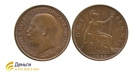 Источник: Clemchambers for the image. Andre Lavillier or possibly some earlier Royal Mint engravers for the coin., Public domain, via Wikimedia Commons