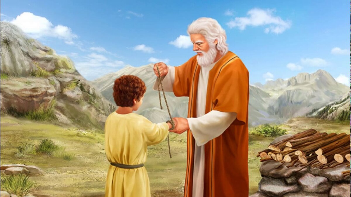 фото из открытого источника Яндекс. Картинки. Исаак и его отец. Библия.