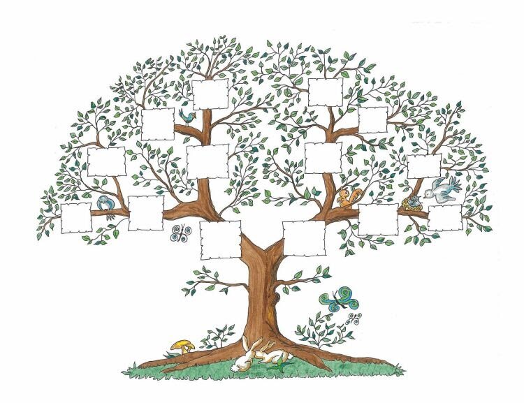 Как нарисовать Генеологичне дерево для детского сада рисунок - 39 рисунков для срисовки на тему
