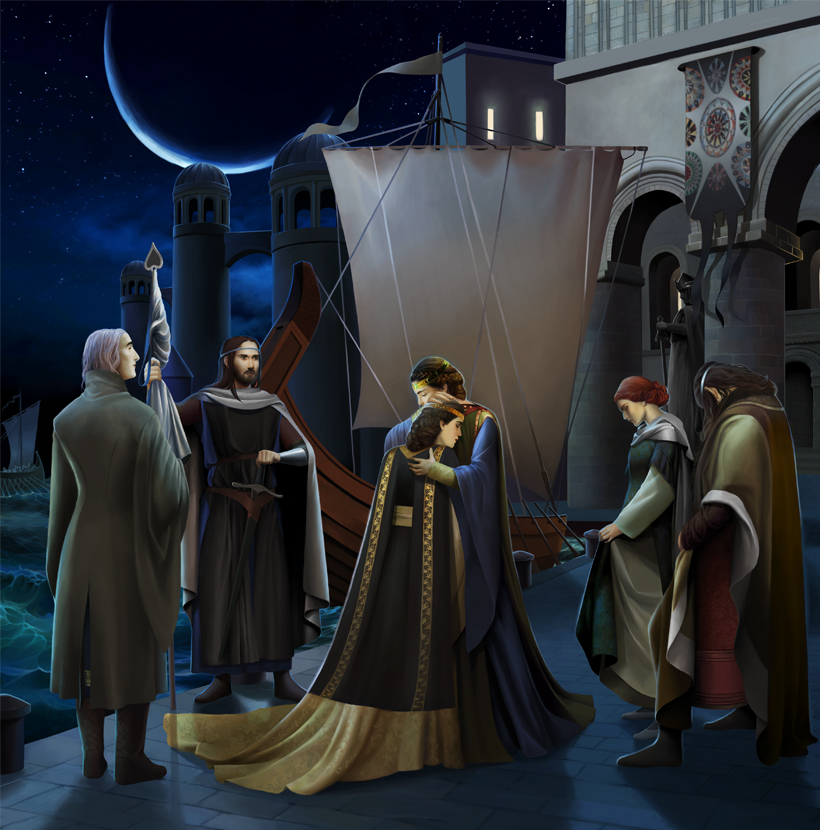 Юная Анкалиме с матерью Эрендис.