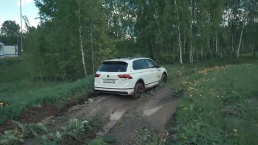 Сравнение на бездорожье VW Tiguan и Geely Tugella! Часть 1