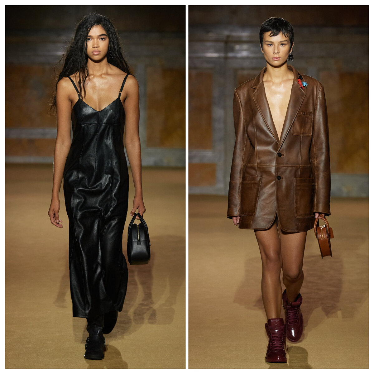 фото Vogue Ranway, коллекция Coach Spring 2024, коллаж составлен автором