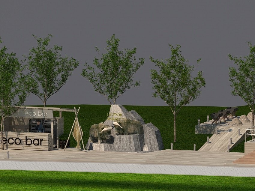 Сайт министерства культуры и туризма Магаданской области, макет павильона