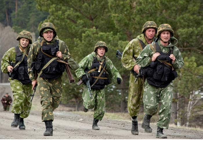 Марш бросок в воинской части