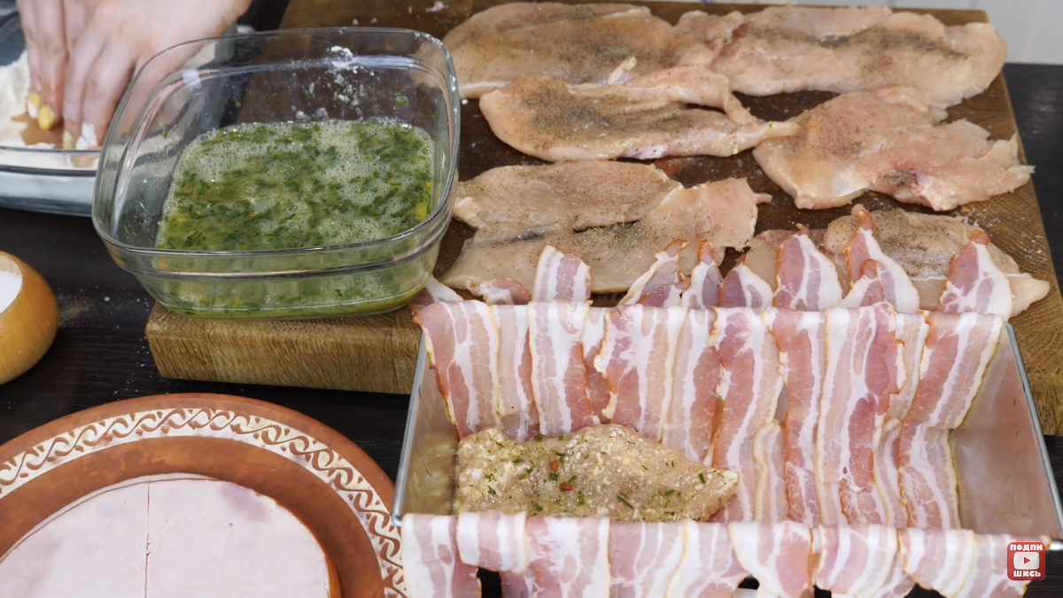 Интересная закуска на Новый год. Мясной хлеб