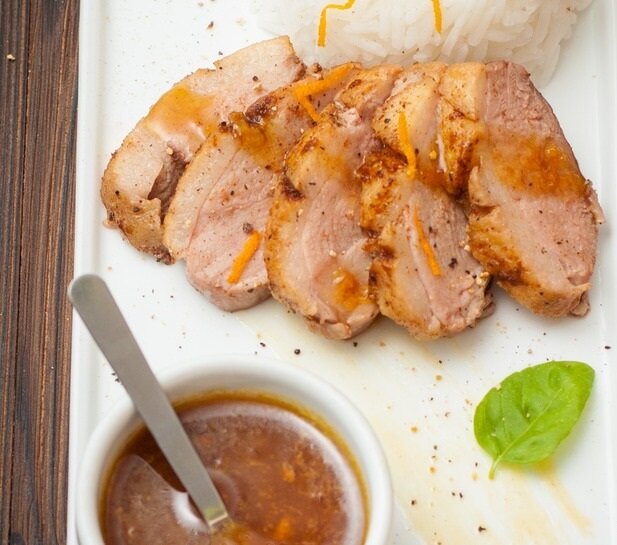 Утиная грудка в апельсиновой глазури